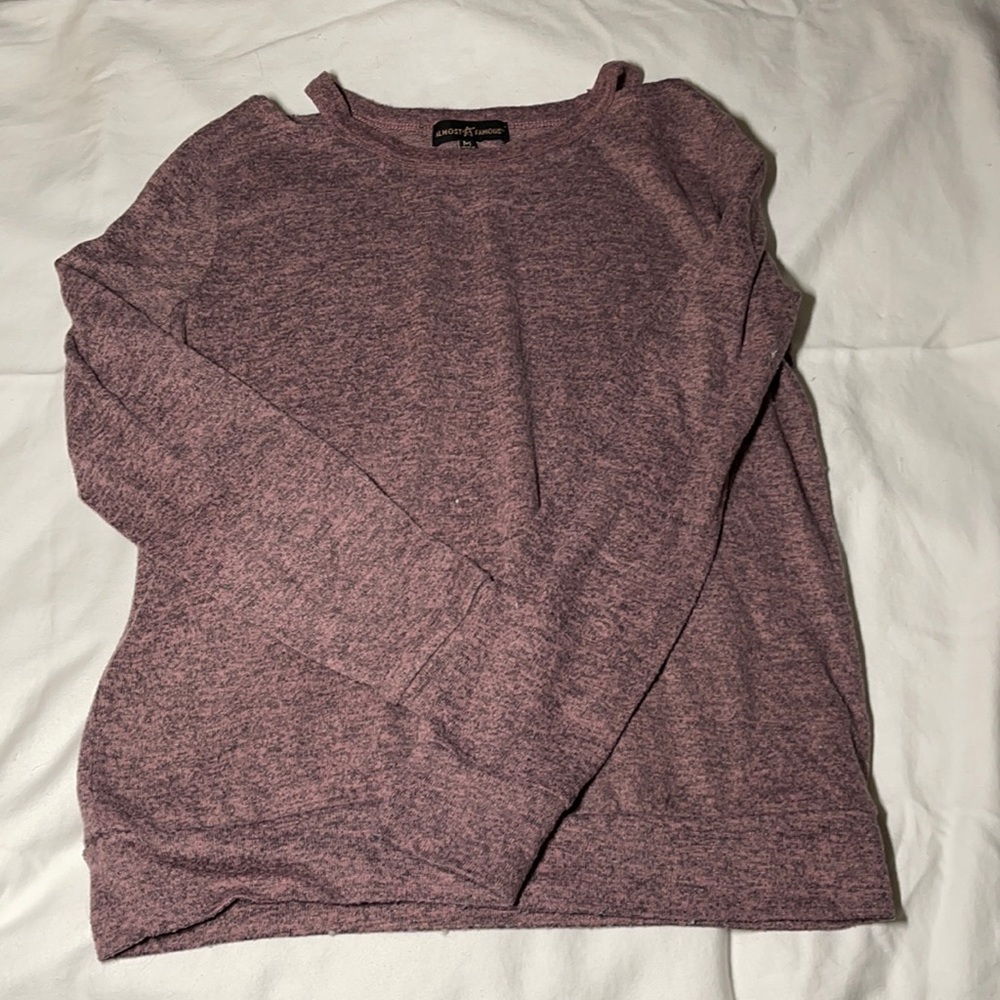 Almost famous pink long sleeve shirt ( medium )